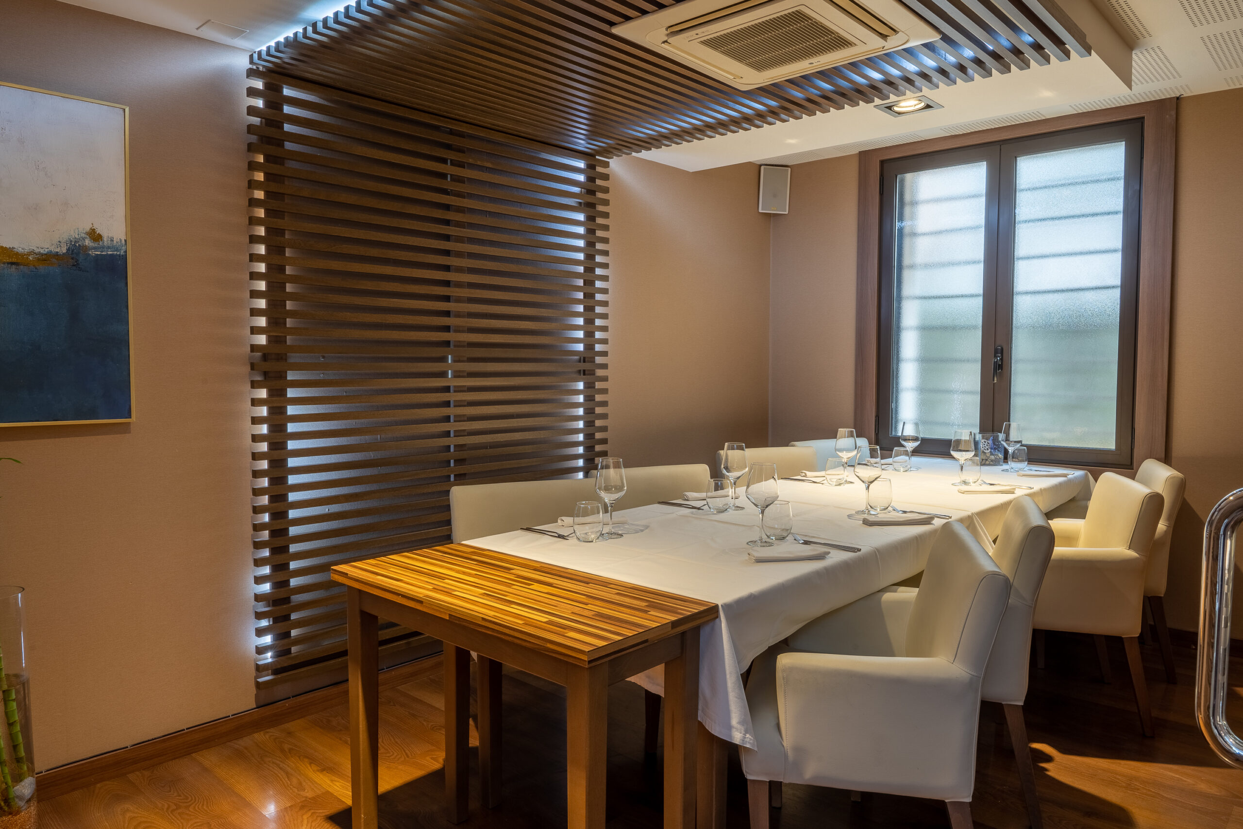 Sala Sarrià privada del restaurante Aflamas