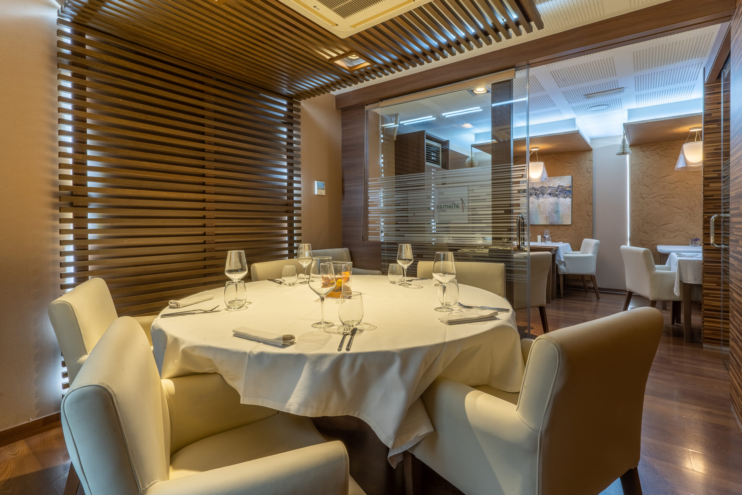 Sala Josep Tarradellas privada del restaurante Aflamas