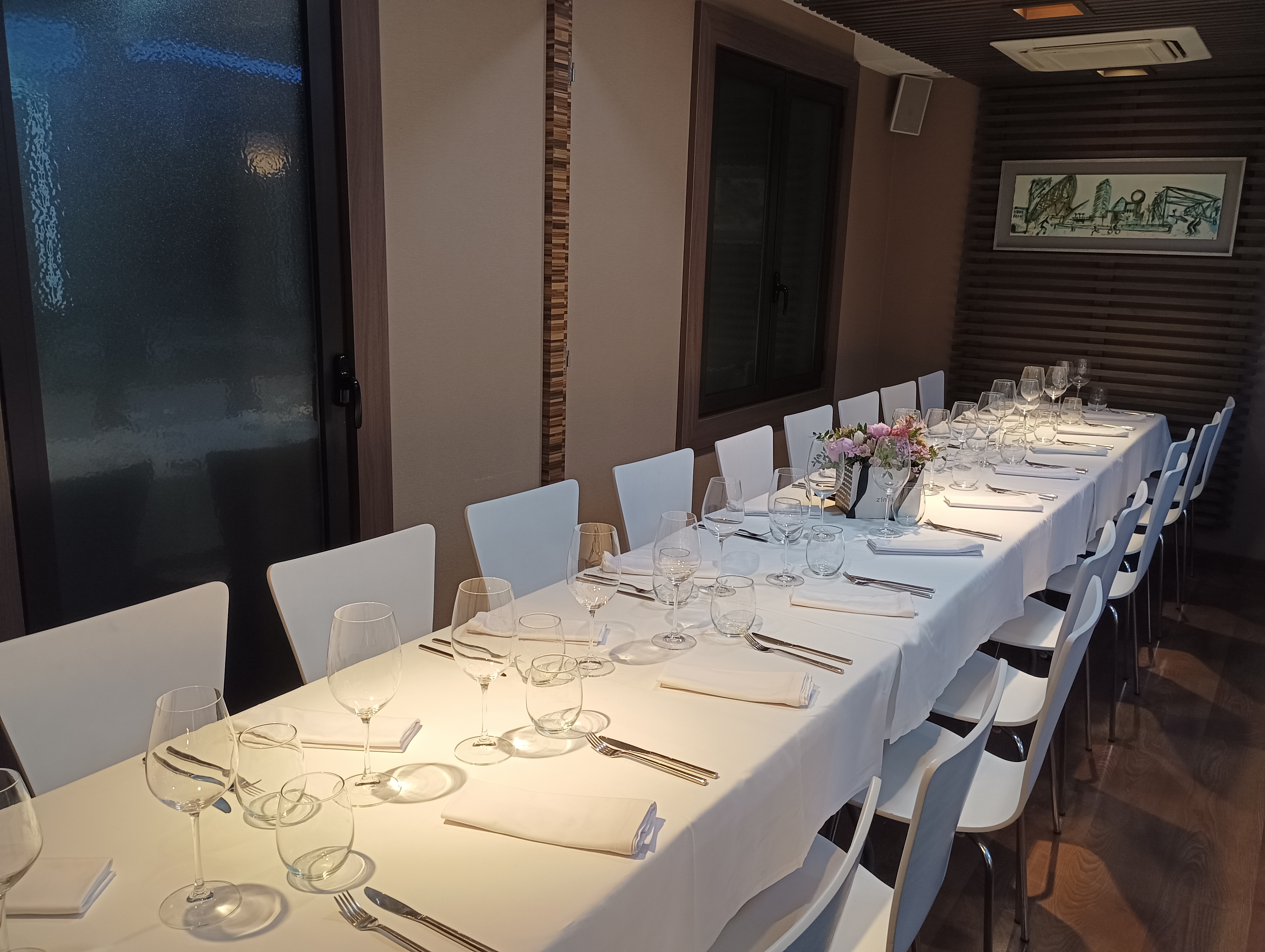 Combinación Sala Illa + Diagonal del restaurante Aflamas